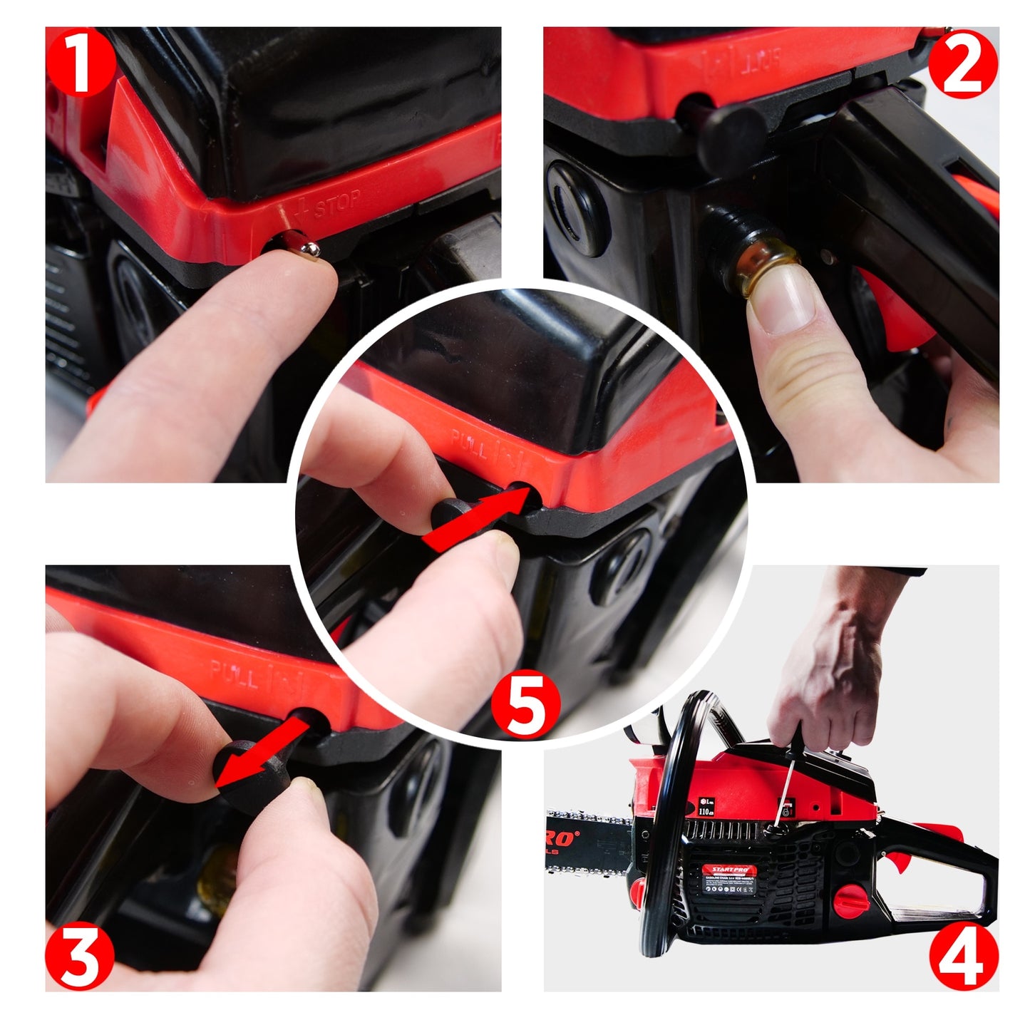 Motoferastrau benzina PROFESIONAL StartPro SCS-5030HD, 52cc, 2.6 CP, 15”