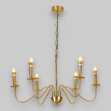 Candelabru Suspendat Medusa, 6xE14, Ø76 x 140 cm, Auriu