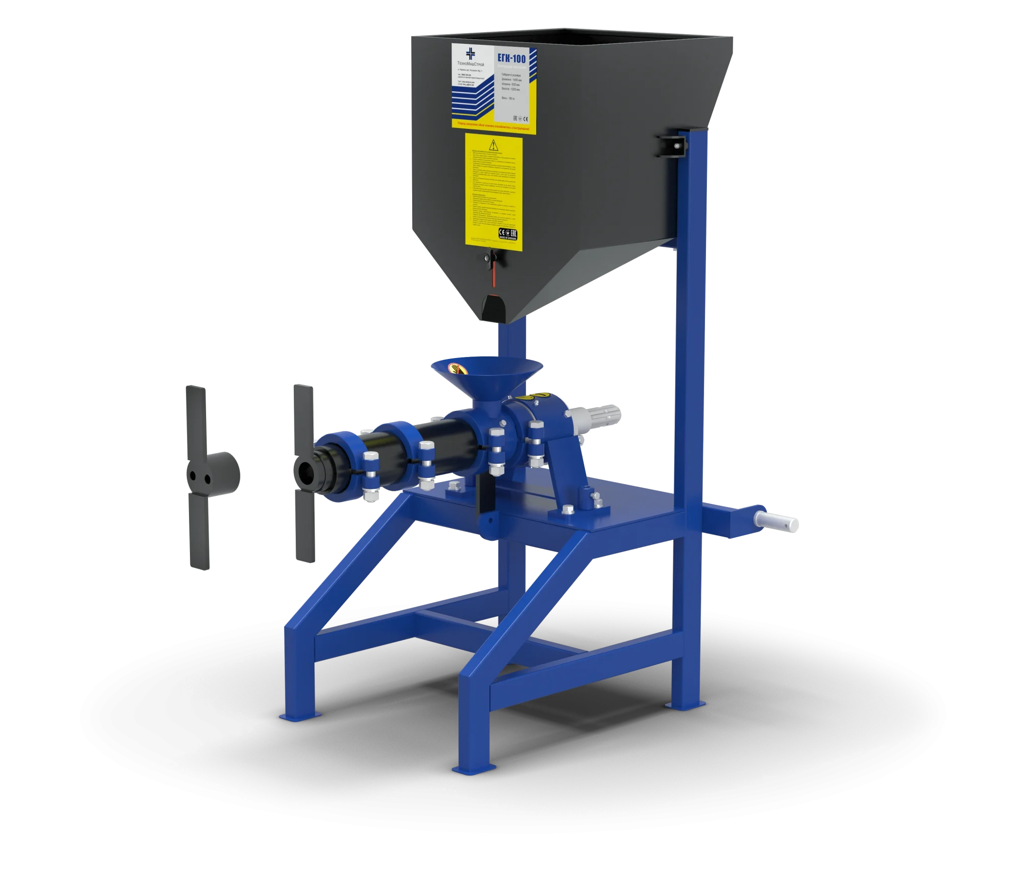 Extruder EGK-100 PTO – Procesare cereale direct cu tractorul