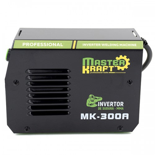 Invertor de sudura Master Kraft MK-300A, 300A, tehnologie IGBT, afisaj digital, kit complet