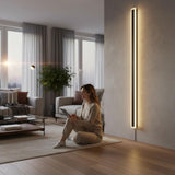Aplica LED liniara perete neagra 45W, 2200 lm, 1500x80 mm, 3000K