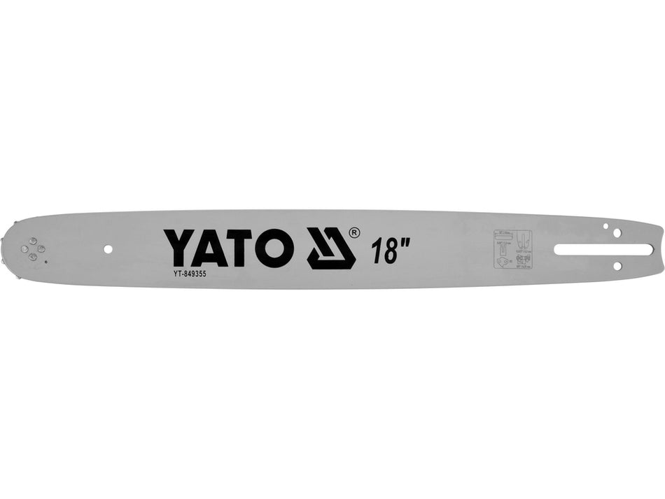 Lama drujba YATO 18", 3/8" pas, 0,05" latime, 62 legaturi – otel mangan, ghidare precisa