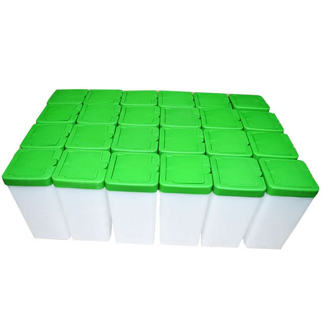 Set 24 adapatori iepuri ZEP 1L, cu niplu metalic si rezervor plastic