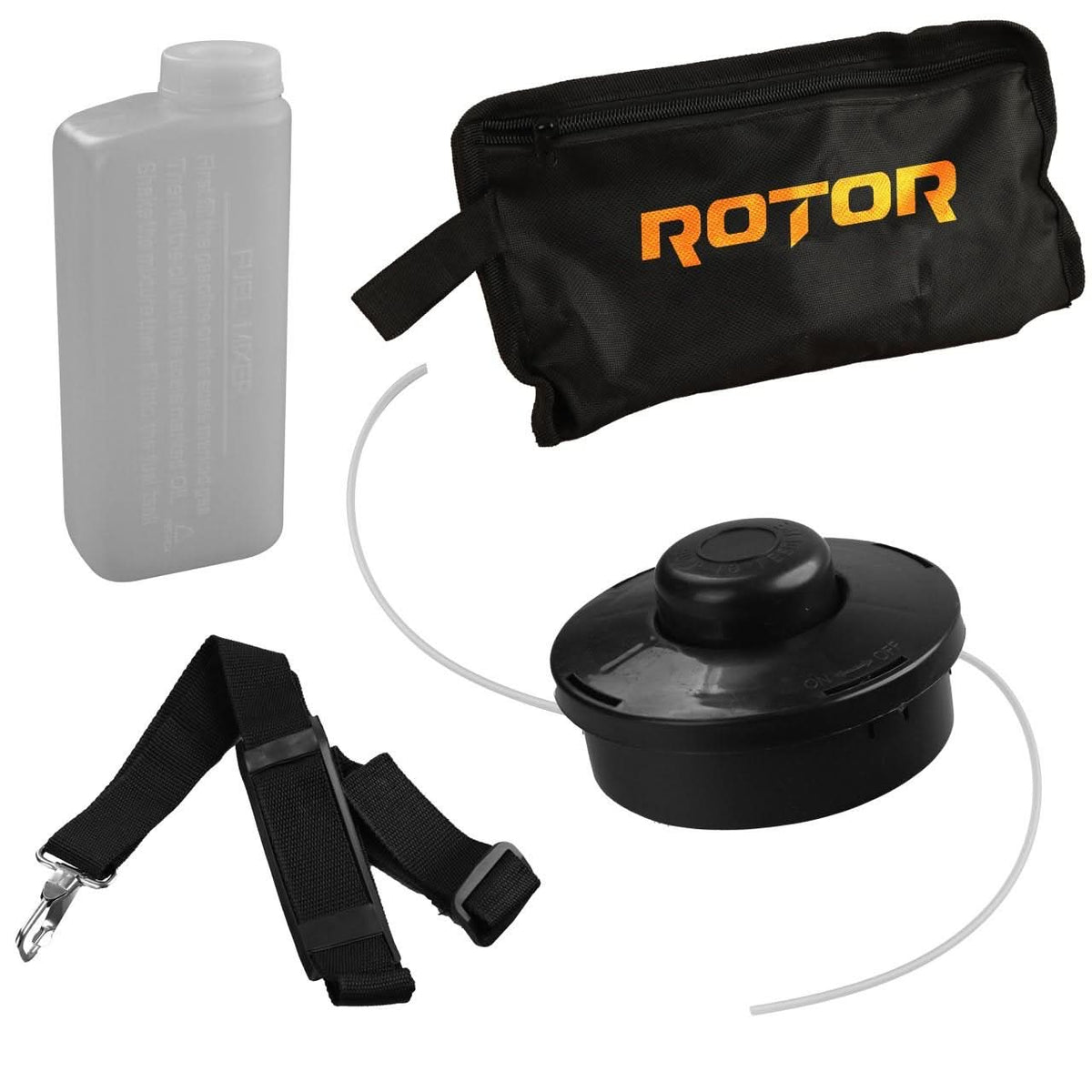 Motocoasa Benzina ROTOR R5500, 4.7CP, 52cc, 2T, 10000 RPM, disc 3 sisteme taiere