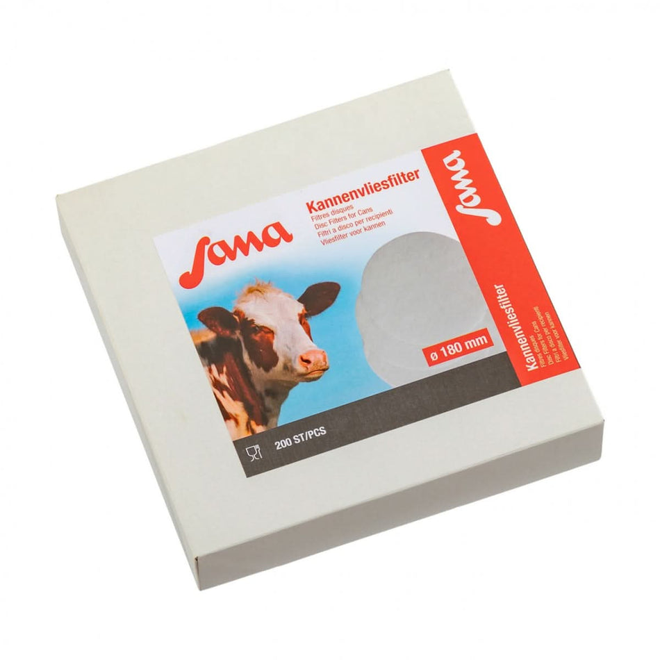 Filtru disc lapte 180 mm, 200 buc, material netesut alimentar, de unica folosinta