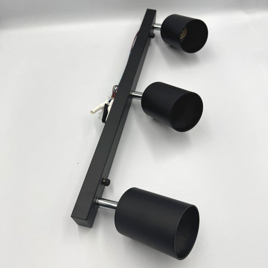 Spot Liniar Reglabil 3xGU10 Negru, 450mm