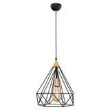 Lustra SUDE Negru, 1xE27, max. 60W, 90x26 cm
