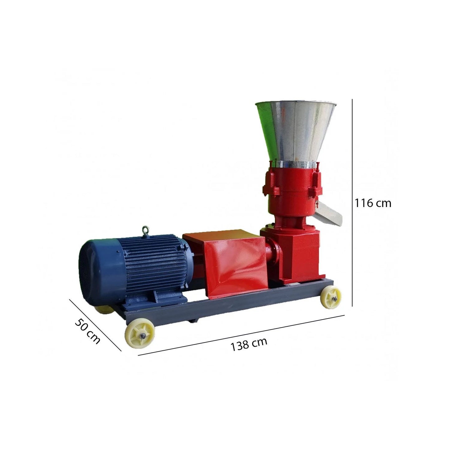 Granulator furaje ZEP KL-260 cu motor 15 kW si 3 matrite, productie pana la 600 kg/ora