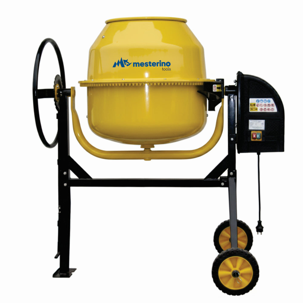 Betoniera profesionala ZEP HCM550, 160 litri, motor 1000W cu bobinaj din cupru, coroana din fonta, cu roti pentru transport usor