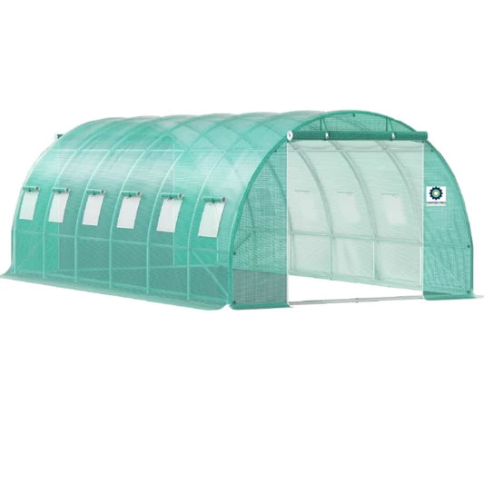 Solar gradina ZEP profesional 6x4x2.5 m, folie polietilena 240 g/mp, structura otel galvanizat, rezistent UV