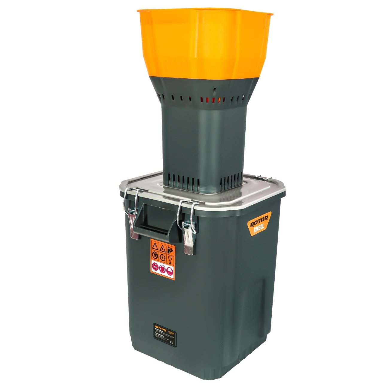 Moară electrică pentru cereale ROTOR RM30L, 1200 W, 19000 rot/min, Capacitate 30 L, 5 site de măcinare