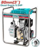 Motopompa Profesionala TOTAL TP5301 3" 80mm diesel 5.5CP
