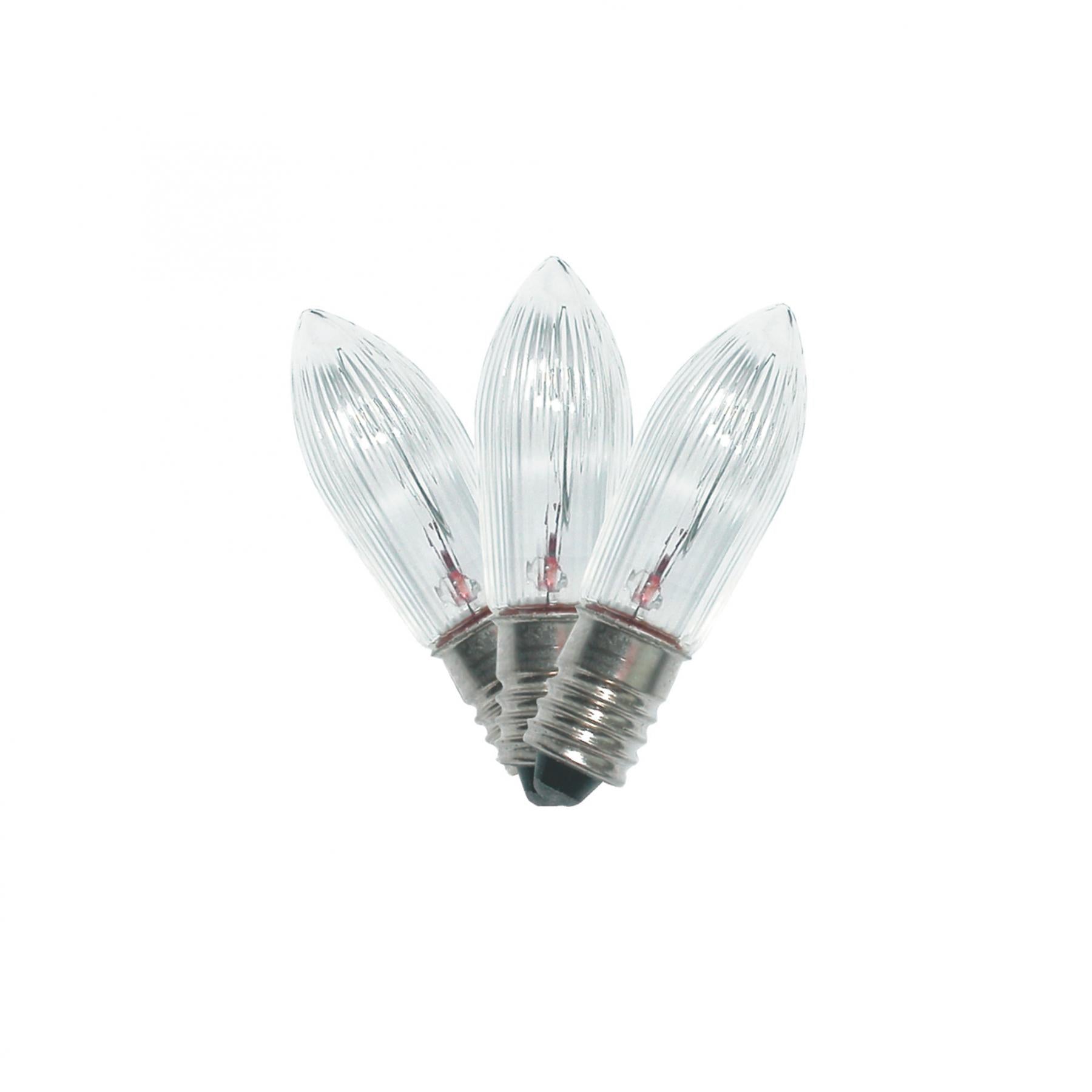 Bec rezerva L 7D pentru decoruri luminoase KAD 01-03, 34V, 3W, dulie E10, set 3 buc