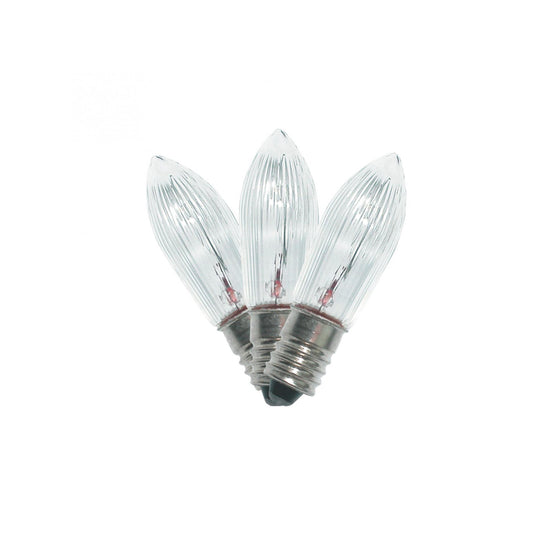 Bec rezerva L 7D pentru decoruri luminoase KAD 01-03, 34V, 3W, dulie E10, set 3 buc