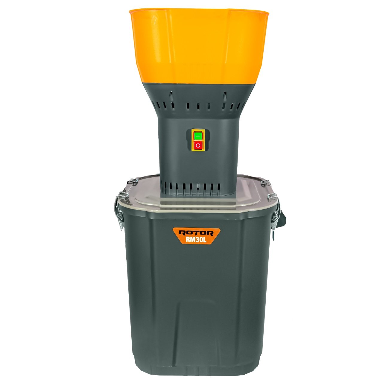 Moară electrică pentru cereale ROTOR RM30L, 1200 W, 19000 rot/min, Capacitate 30 L, 5 site de măcinare