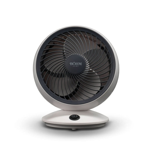 Ventilator de birou USB BOHM BSF-608, 3W, 6 inch, 2 viteze, unghi reglabil 45 grade, alb