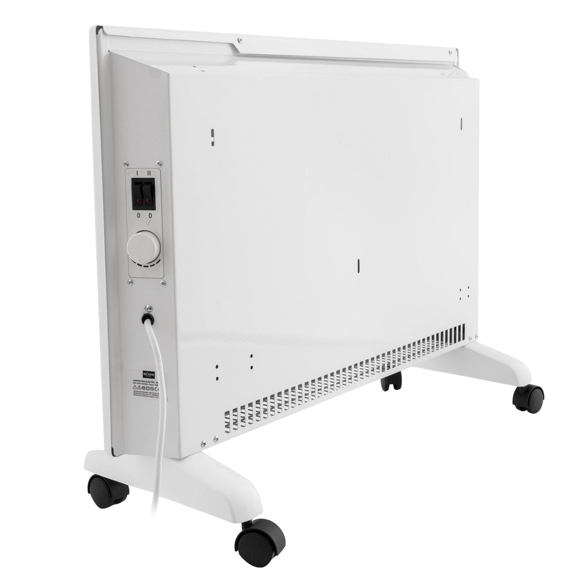 Convector Electric BÖHM BH08-20, 2000W, 1000/2000W, Perete sau Podea, Roti, 20 m²