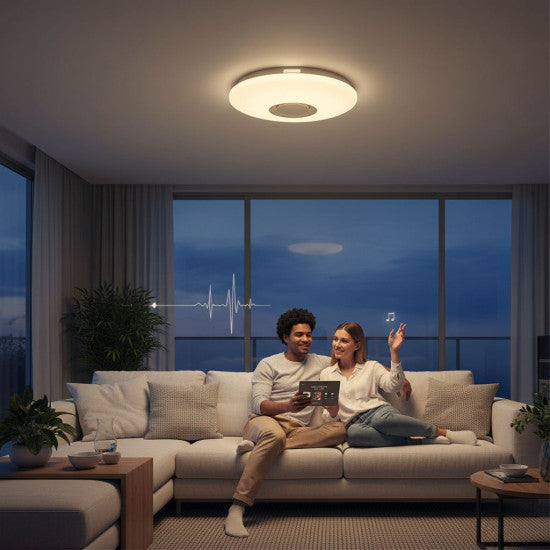 Plafoniera LED SMART 30W, 1800 lm, RGB+W, 390 x 62 mm