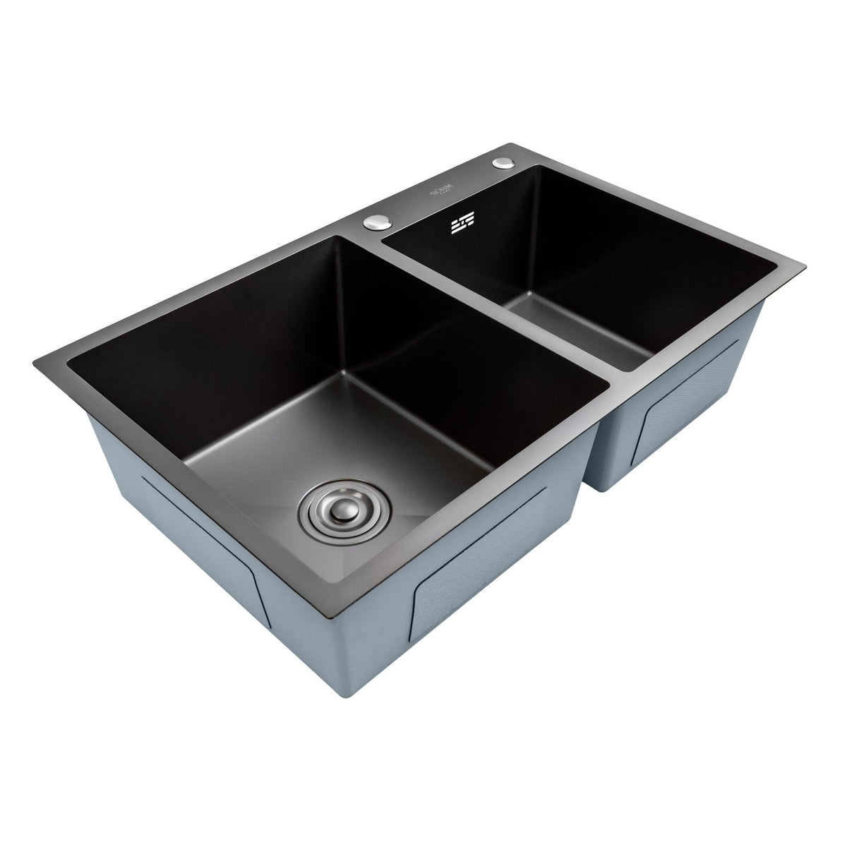 Chiuveta dubla BÖHM BH7849DBA, inox SUS304, 780x490x220 mm