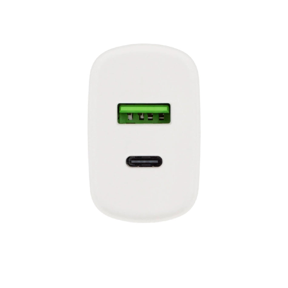Incarcator de retea USB SA 20QCPD, 20W, QC + PD, 2 porturi USB-A + USB-C, incarcare rapida, compatibil universal