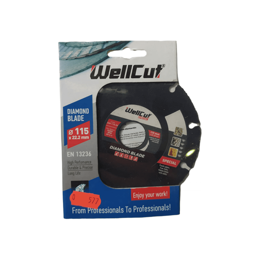 Disc diamantat WELLCUT SPECIAL 115 mm * 22.23 mm ef-577