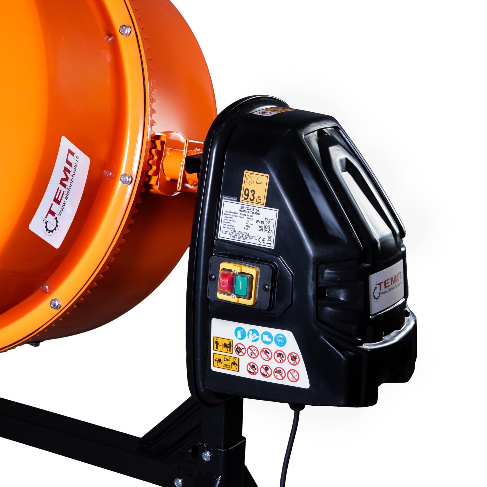 Betoniera ZEP Temp HCM610, 180L, 1000W