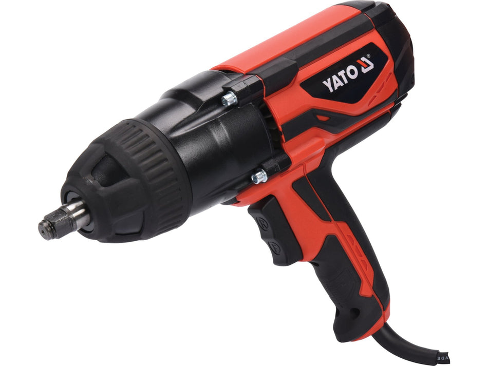Pistol de impact electric 1/2, 1020W, 600Nm, viteza 2600rpm, set tubulare inclus