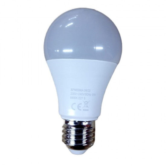 Bec LED cu senzor A60, 9W, E27, 750 lm, 6500K