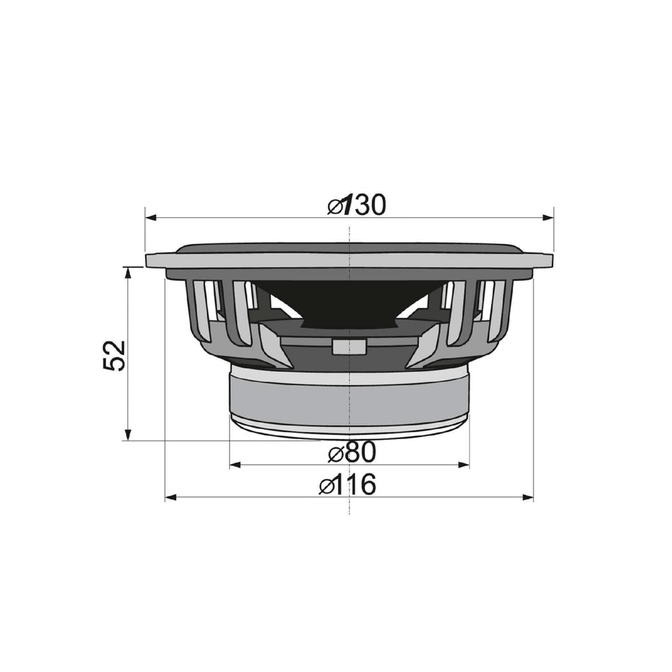 Difuzoare auto 2 cai 130 mm 150W 4 Ohmi CX 504 – Sunet puternic si clar in masina