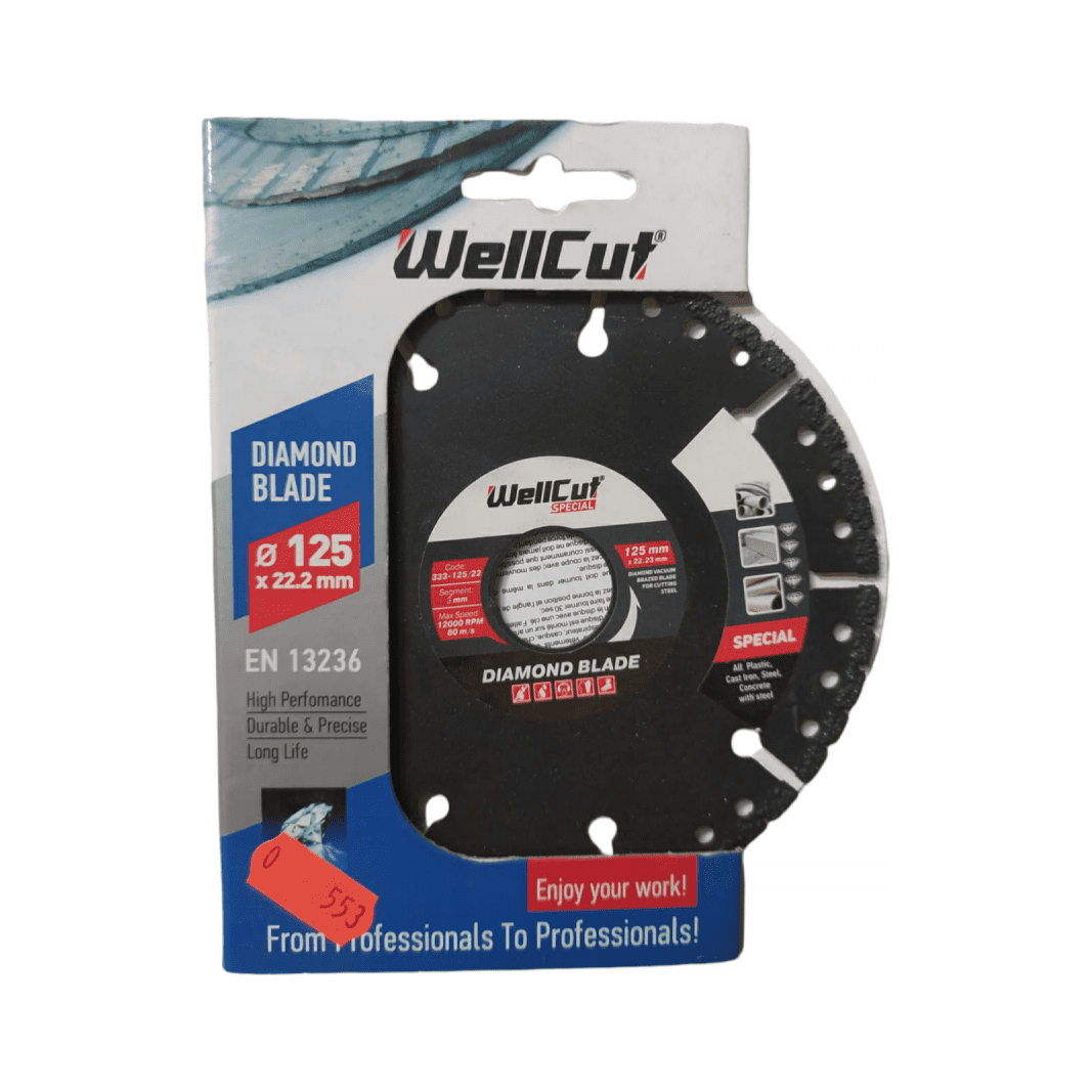 Disc Diamantat WELLCUT SPECIAL 125mmx3x22.23 mm ef-553