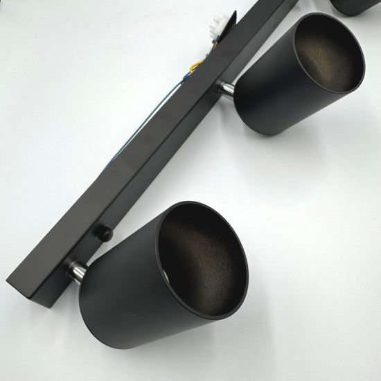 Spot Liniar Reglabil 3xGU10 Negru, 450mm
