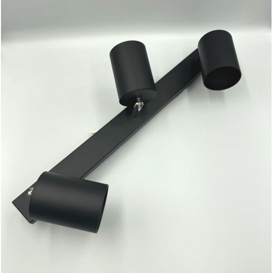 Spot Liniar Reglabil 3xGU10 Negru, 450mm