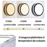 Plafoniera LED 3CCT 40W, 3600lm, IP65, 300x55mm