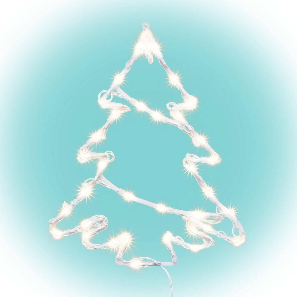 Brad LED Fereastra KID502WW, 35 LED Alb Cald, Timer 6h/18h, Interior si Exterior