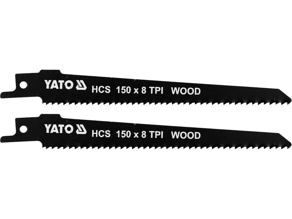 Lame fierastrau sabie HCS 150mm, 8TPI, 2 buc – pentru taierea eficienta a lemnului