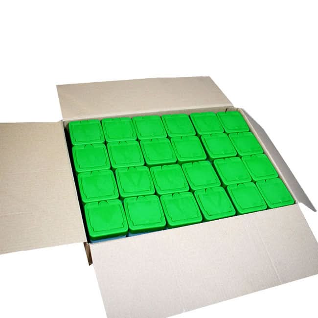 Adapatoare pentru iepuri, 0.5L, verde/alb, (set 24 buc)
