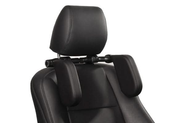 Perna reglabilă pentru tetieră auto MEGA DRIVE 20015, piele ecologică, neagră