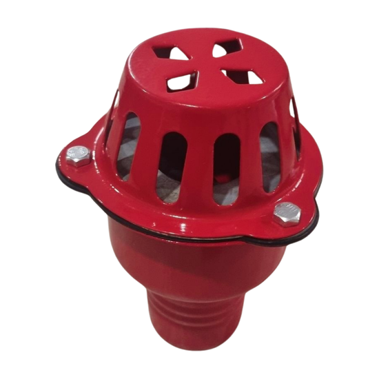 Sorb Motopompa 2" Metal cu Clapeta | Stut 51mm | Inaltime 110mm