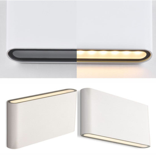 Aplica LED extra-plata, 12W, 1080 lm, 170x90x30 mm
