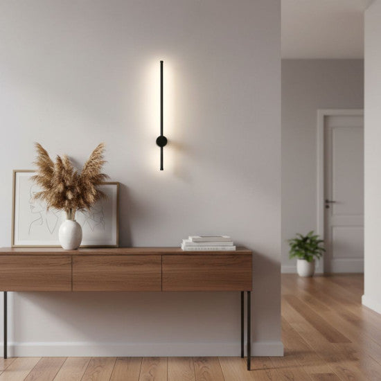 Aplica LED liniara neagra 11W, 550 lm, 600x100x60 mm, 4000K