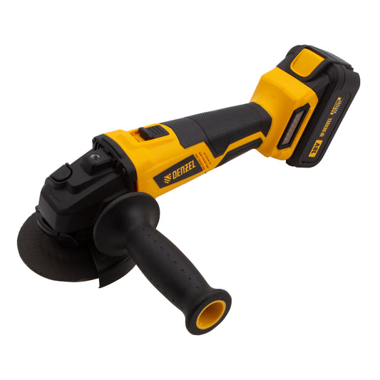 Polizor unghiular cu acumulator Denzel BLG-IB-18-02, Li-Ion 18 V, 3 Ah, disc 115 mm, motor fara perii