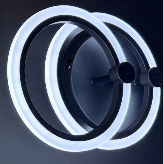 Lustra LED Cercuri, 35W, 3000 lm, 3 Culori, IR 400mm x 100mm
