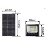 Proiector solar 100W, 6500K, 260x200x65 mm