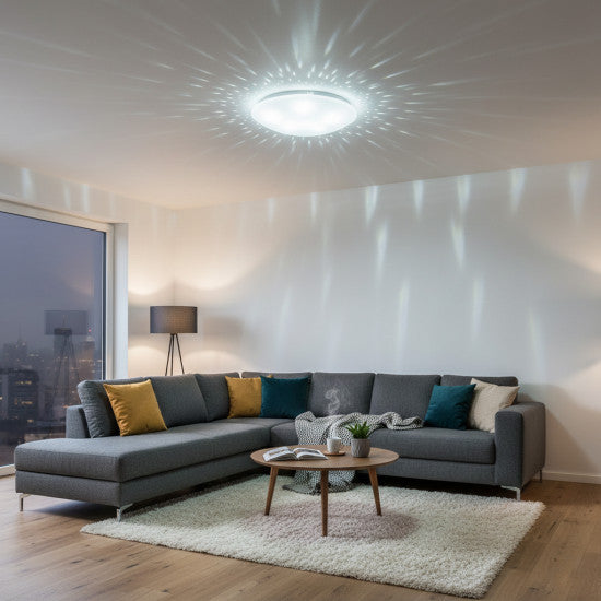 Plafoniera LED Star, 13W, Ø280x95mm, 6500K, lumina rece