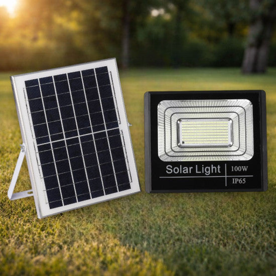 Proiector solar 100W, 6500K, 260x200x65 mm
