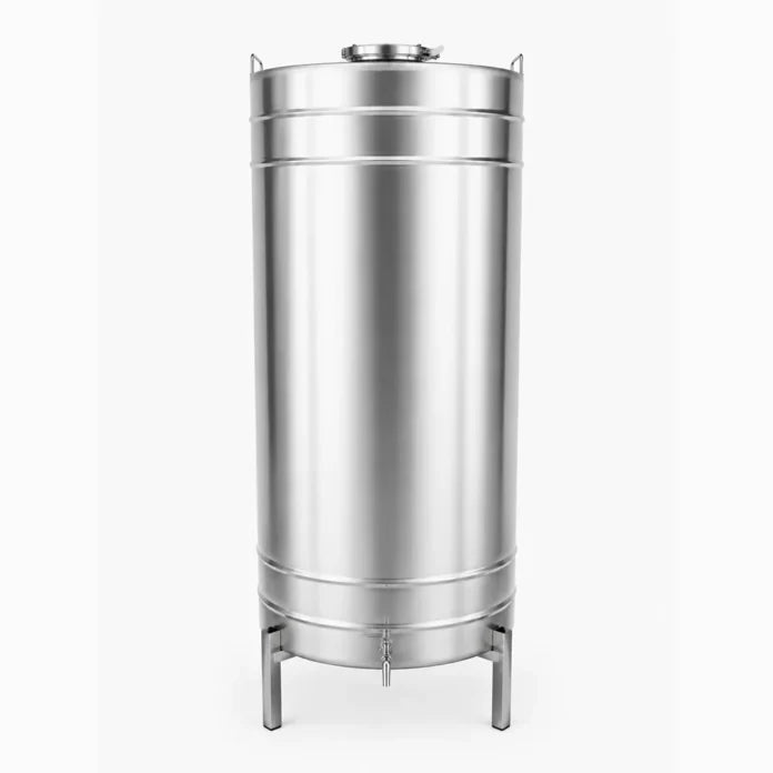 Butoi INOX 350L, AISI 304, capac clamp, Ø602x1252 mm