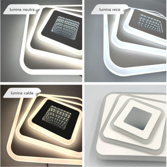 Plafoniera LED Naiad 56W, 3850lm, 240x240x55mm