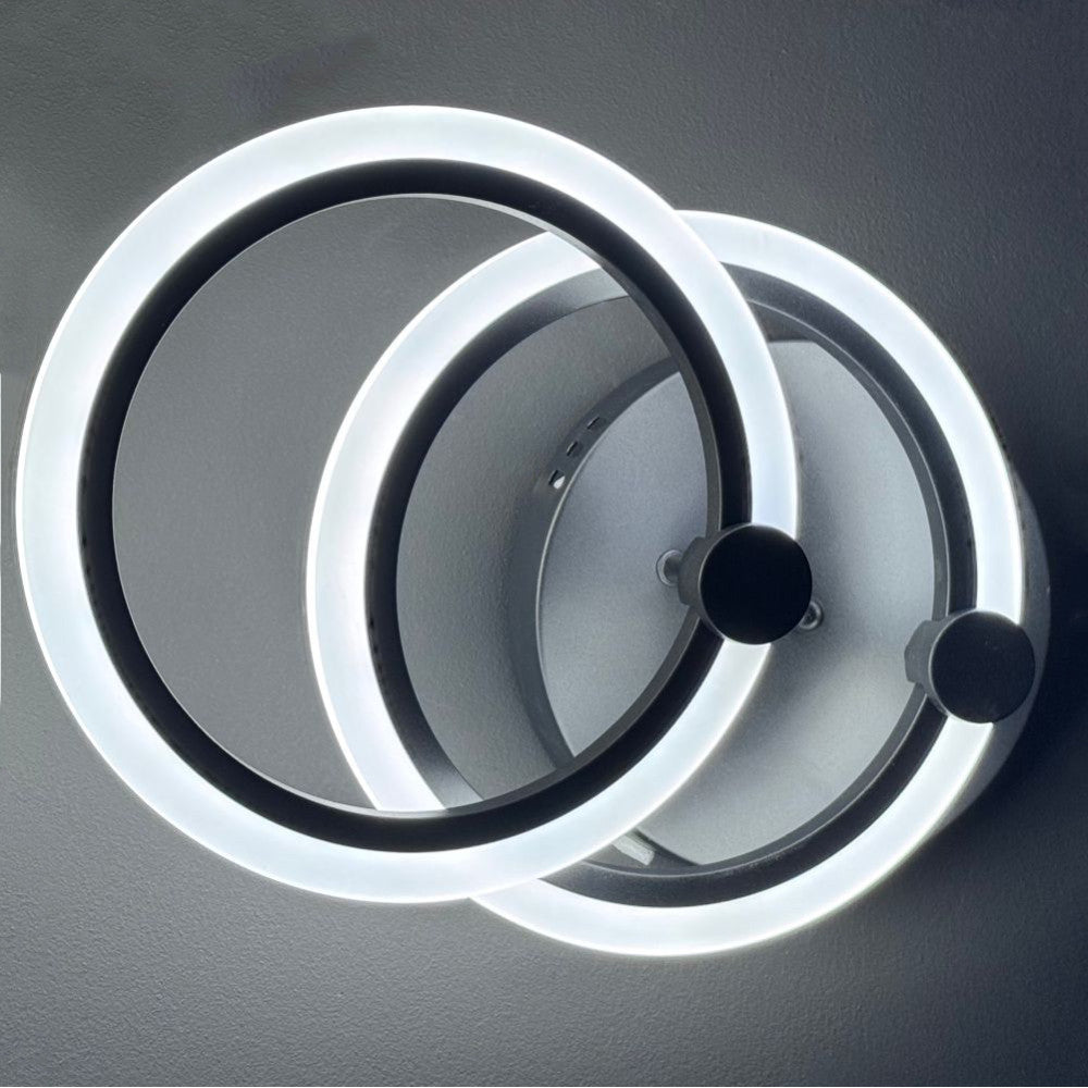 Lustra LED Cercuri, 35W, 3000 lm, 3 Culori, IR 400mm x 100mm