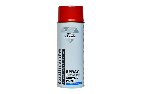 Vopsea spray rosu trafic RAL 3020, Brilliante, 400 ml, acoperire uniforma