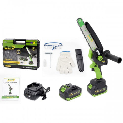 Minidrujba cu acumulator 21V 8" Master Kraft FML 21-8 Brushless, 2 acumulatori, valiza